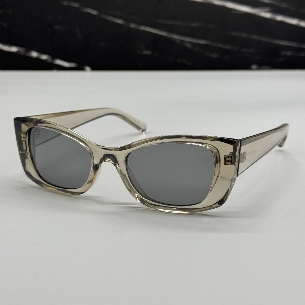 NEW SAINT LAURENT SL593 003 BEIGE WOMEN SUNGLASSES SAINT LAURENT SL 593 003